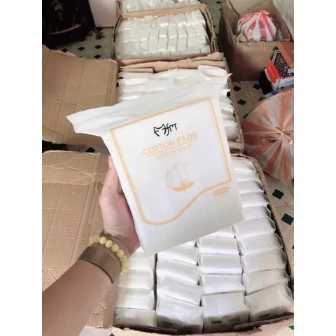 Combo 5 Bịch Bông Tẩy Trang Cotton Pads - Bông 100% Cotton Nhẹ Nhàng, Siêu Thấm, Dùng Cho Tẩy Trang và Nước Hoa Hồng