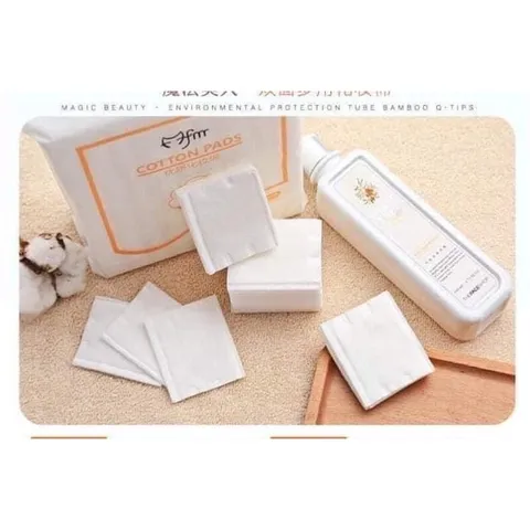 Combo 5 Bịch Bông Tẩy Trang Cotton Pads - Bông 100% Cotton Nhẹ Nhàng, Siêu Thấm, Dùng Cho Tẩy Trang và Nước Hoa Hồng
