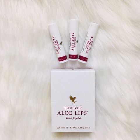 Combo 12 Tuýp Son Dưỡng Môi Đa Năng Aloe Lips FOREVER 022flp - Sáp Ong và Jojoba Giữ Ẩm, Chống Lão Hóa Từ Mỹ