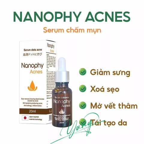 Serum Nanophy Acnes 20ml - Ngừa Mụn, Giảm Thâm Sẹo & Tái Tạo Da - Chống Sưng Viêm Hiệu Quả