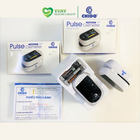 Máy Đo Nồng Độ Oxy Trong Máu SpO2 CHIDO C101B1 - Thiết Bị Y Tế Chính Hãng Nhật Bản, Theo Dõi Nhịp Tim, Bảo Hành 2 Năm, Giao Hàng Miễn Phí