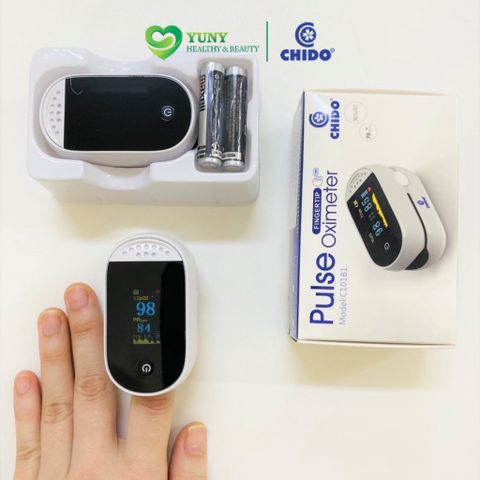 Máy Đo Nồng Độ Oxy Trong Máu SpO2 CHIDO C101B1 - Thiết Bị Y Tế Chính Hãng Nhật Bản, Theo Dõi Nhịp Tim, Bảo Hành 2 Năm, Giao Hàng Miễn Phí