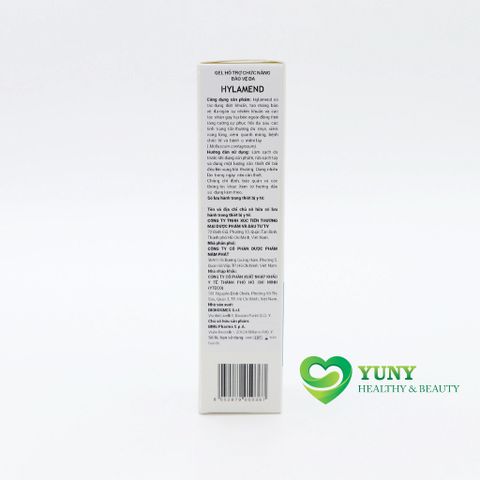 Gel Hylamend 30ml - Viên Uống Ngăn Ngừa Mụn, Làm Dịu Da, Cải Thiện Và Phục Hồi Da Sau Mụn, Xuất Xứ Italy