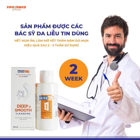 Sữa Rửa Mặt Aknekit 100ml - Chuyên Dụng Cho Da Dầu Mụn, Nhạy Cảm, Kiềm Dầu, Làm Sạch Sâu, Dưỡng Ẩm Từ Ý