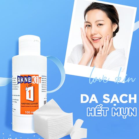 Sữa Rửa Mặt Aknekit 100ml - Chuyên Dụng Cho Da Dầu Mụn, Nhạy Cảm, Kiềm Dầu, Làm Sạch Sâu, Dưỡng Ẩm Từ Ý
