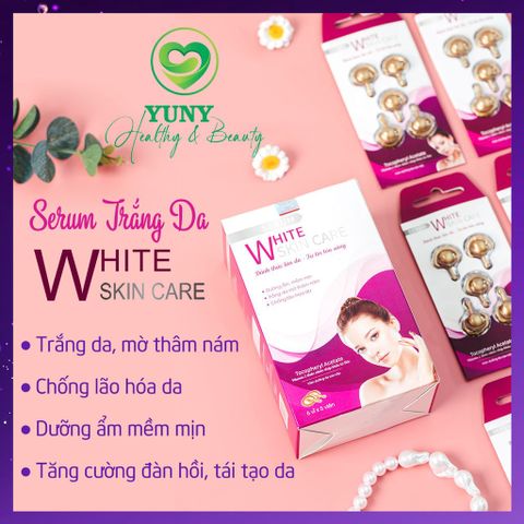 Serum Trắng Da White Skin Care VAK - Tinh Chất Dưỡng Ẩm, Chống Lão Hoá, Mờ Nám - Hộp 30 Viên