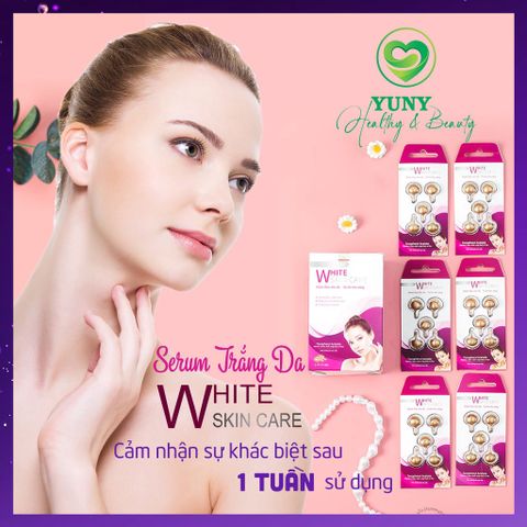 Serum Trắng Da White Skin Care VAK - Tinh Chất Dưỡng Ẩm, Chống Lão Hoá, Mờ Nám - Hộp 30 Viên