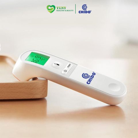 Nhiệt Kế Điện Tử Hồng Ngoại CHIDO Nhật Bản - Máy Đo Nhiệt Độ Thông Minh 3 Tính Năng Cho Trẻ Em, Kết Quả Nhanh Chính Xác