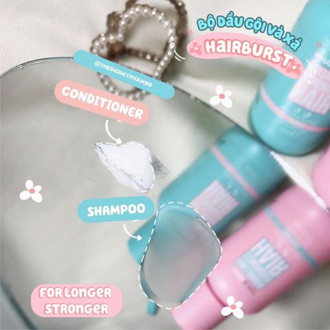 Bộ Gội Xả Hỗ Trợ Mọc Tóc Hairburst For Longer Stronger Hair