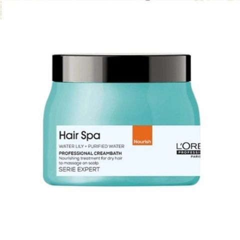 Kem Hấp Tóc L'Oreal Hair Spa Xanh Ngọc 500ml - Phục Hồi, Dưỡng Mượt Và Tăng Cường Bóng Khỏe Cho Tóc Hư Tổn