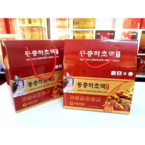 HỒNG SÂM ĐÔNG TRÙNG LINH CHI KOREAN CORDYCEPS DRINK GOLD 20 GÓI 231139