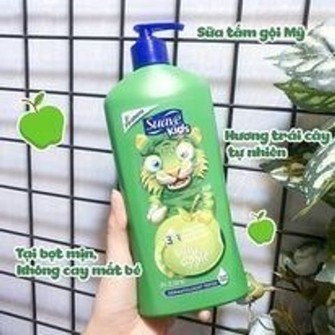 Sữa Tắm Gội Suave Kids 3in1 - Sản phẩm chăm sóc da và tóc cho trẻ em, an toàn cho da nhạy cảm, hương thơm dễ chịu, tiện lợi sử dụng.