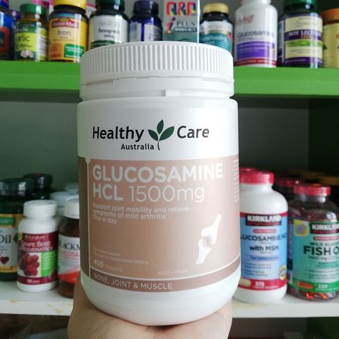 Viên uống bổ xương khớp Healthy Care Glucosamine HCL 1500mg - Hỗ trợ sức khỏe khớp, giảm đau nhức, tăng cường linh hoạt, sản phẩm của Úc