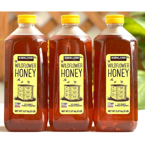 Mật ong Kirkland Signature Raw - Mật ong tự nhiên từ nhiều loại hoa, dinh dưỡng phong phú, hương vị đặc trưng, tốt cho sức khỏe