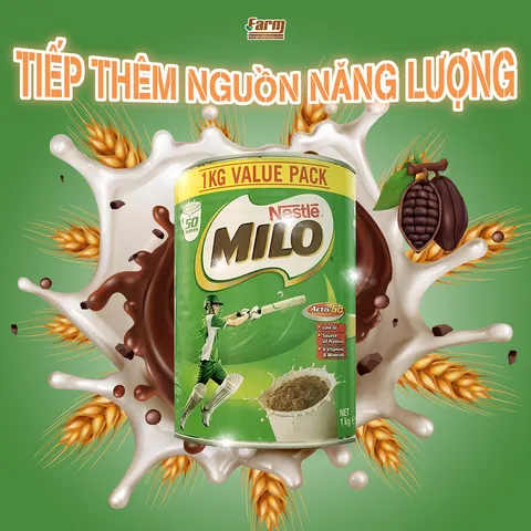 Sữa Milo Úc 1kg - Sữa Bột Nestle Milo Giàu Dinh Dưỡng, Năng Lượng, Hương Vị Thơm Ngon cho Trẻ Em và Người Lớn