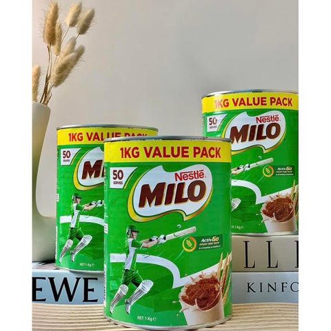 Sữa Milo Úc 1kg - Sữa Bột Nestle Milo Giàu Dinh Dưỡng, Năng Lượng, Hương Vị Thơm Ngon cho Trẻ Em và Người Lớn