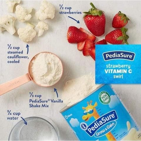 Sữa bột PediaSure Shake Mix hương Vanilla 400g - Dinh dưỡng hoàn hảo giúp trẻ phát triển chiều cao và sức đề kháng tốt