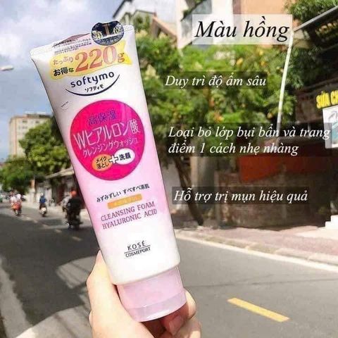 Sữa rửa mặt Kose Softymo White 220g