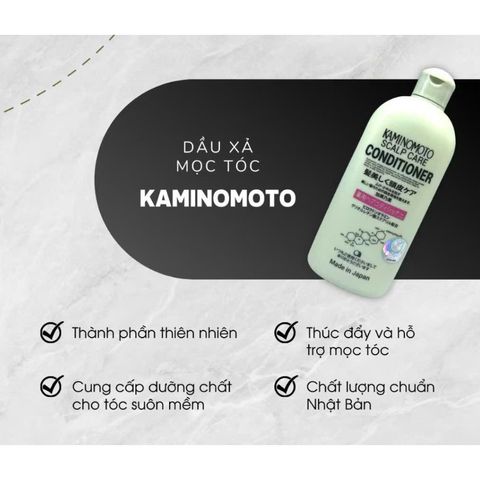 Dầu xả Kaminomoto 300ml Nhật Bản - Chăm sóc tóc khỏe mạnh, mượt mà và bảo vệ khỏi hư tổn