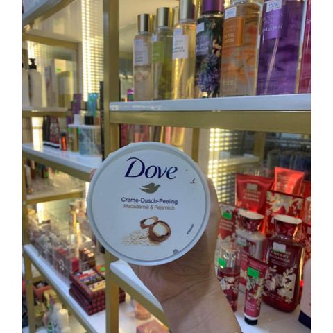 Tẩy Tế Bào Chết Dove Macadamia&Reismilch 225ml (Hàng Đức)