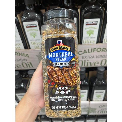 Gia vị ướp thịt bò Grill Mates Montrel Steak - Hương vị Mỹ cho món steak hoàn hảo - Gia vị BBQ tự nhiên, dễ sử dụng