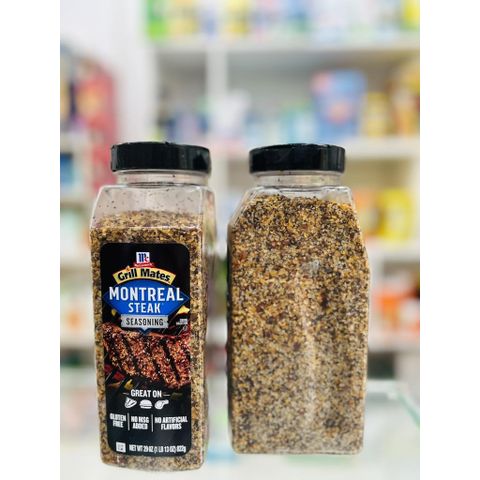 Gia vị ướp thịt bò Grill Mates Montrel Steak - Hương vị Mỹ cho món steak hoàn hảo - Gia vị BBQ tự nhiên, dễ sử dụng