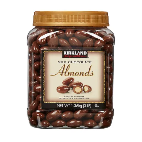 Socola Sữa Hạnh Nhân Kirkland Signature 1.36kg - Socola Sữa Ngọt Ngào, Hạt Hạnh Nhân Giòn Rụm, Quà Tặng Tuyệt Vời
