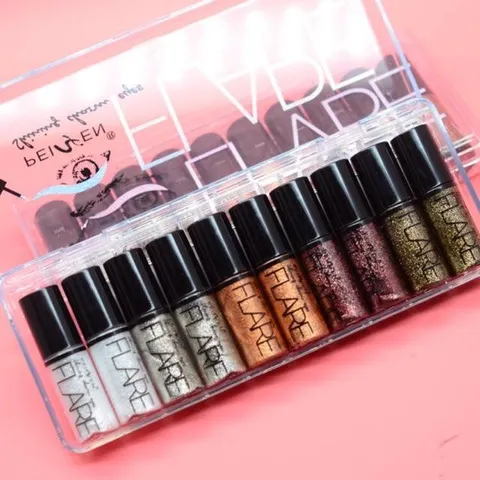 Set Phấn Nhũ Mắt Kim Tuyến – Hộp 10 Cây