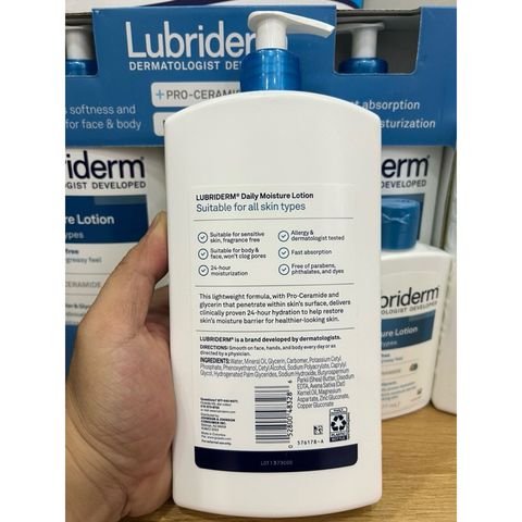 Set 3 Chai Sữa Dưỡng Thể Lubriderm Daily Moisture Lotion - Mỹ