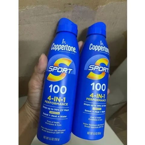 Xịt chống Nắng Thể Thao Coppertone Sport Lotion Sunscreen SPF100 156g