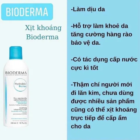 Xịt khoáng Bioderma Hydrabio Brume - Cấp Ẩm, Làm Dịu Cho Da 300ml