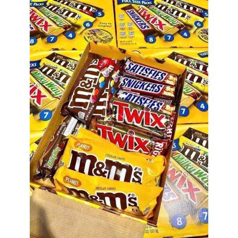 Socola Tổng Hợp 5 Loại M&M Mars Full Size 1.52kg - Ngọt Ngào Đặc Biệt Cho Mọi Bữa Tiệc và Dịp Đặc Biệt