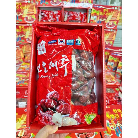 Táo Đỏ Hàn Quốc Sấy Khô Boeun Jujube 1000g - Hoa Quả Sấy Nguyên Chất, Giàu Dưỡng Chất và Hương Vị Ngọt Ngào