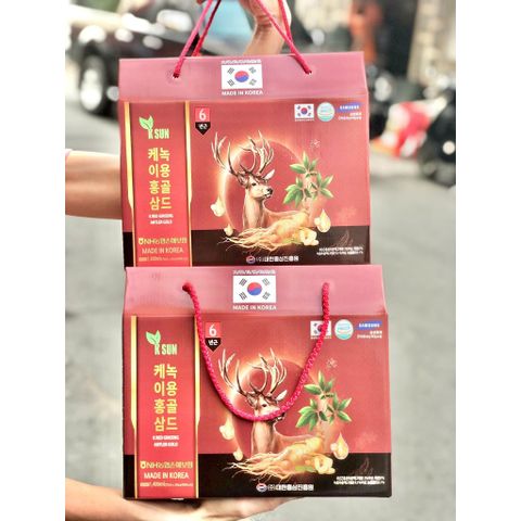 Nước hồng sâm nhung hươu 70ml x 20 gói 231255