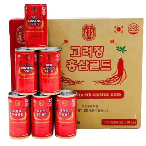 Nước Hồng Sâm Jeong Sim Hàn Quốc - Thùng 30 Lon 175ml - Giải Pháp Bổ Dưỡng Nhanh Chóng, Tăng Cường Sức Khỏe và Năng Lượng