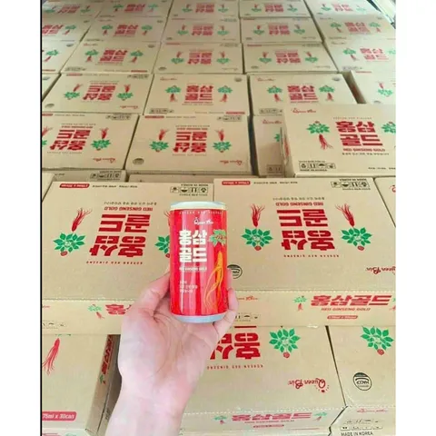 Nước Hồng Sâm Jeong Sim Hàn Quốc - Thùng 30 Lon 175ml - Giải Pháp Bổ Dưỡng Nhanh Chóng, Tăng Cường Sức Khỏe và Năng Lượng