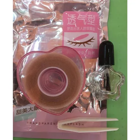 Dán mí lưới cuộn trái tim YUEXIU - Keo và nhíp gắp trang điểm mắt tự nhiên, dễ sử dụng và đẹp mắt