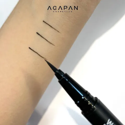 Kẻ Mắt Dạ Không Lem Agapan Waterproof Eyeliner Black - Kẻ Mắt Chống Nước Bền Màu, Dễ Dàng Sử Dụng, Cho Đôi Mắt Hoàn Hảo