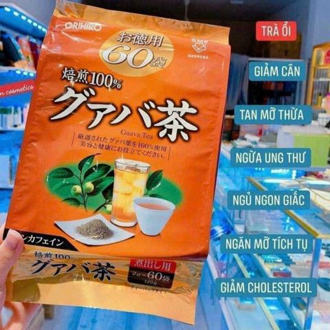 Trà Ổi Giảm Cân Orihiro Nhật Bản 60 Gói