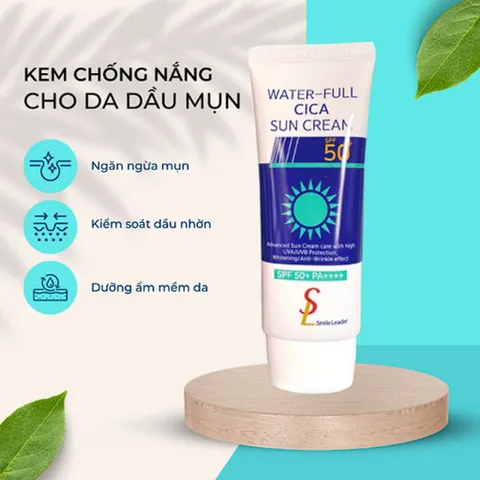 Kem Chống Nắng SMILE LEADER SPF 50+++ - Kiềm Dầu và Nâng Tone Da Tự Nhiên - 60ml Chính Hãng Hàn Quốc