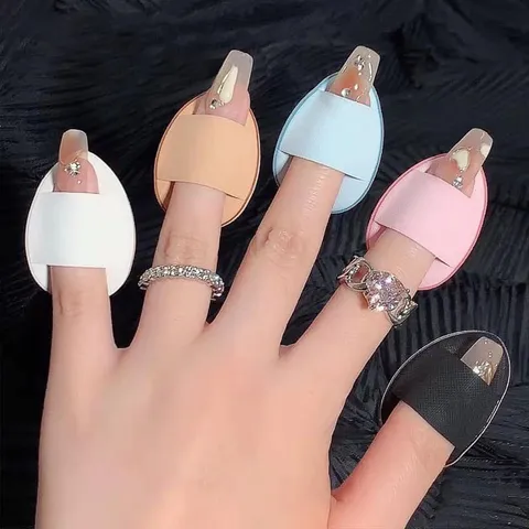 Mút Trang Điểm Mini Finger Puff Mút Tán Kem Nền, Kem Che Khuyết