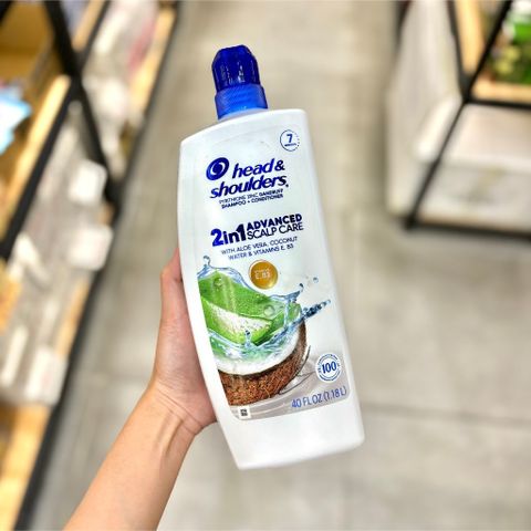 Dầu Gội Xả Head & Shoulders Advanced 1.18L - Phục hồi tóc hư tổn với Dừa, Nha đam, Vitamin E & B3 - Nuôi dưỡng tóc khỏe mạnh và bóng mượt