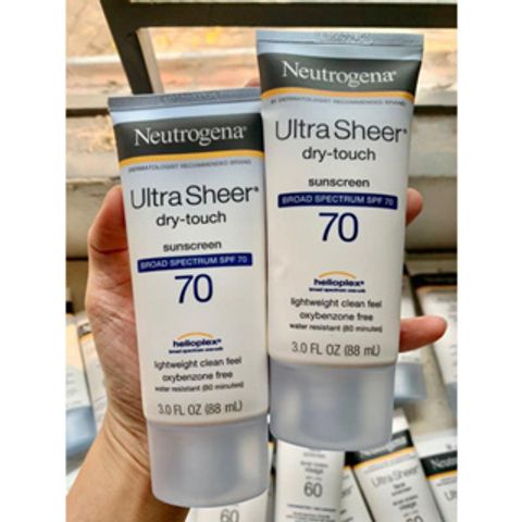 Kem Chống Nắng Neutrogena Ultra Sheer Dry-Touch SPF30-100 - Bảo vệ da tối ưu khỏi tia UV, chống nước, phù hợp với mọi loại da