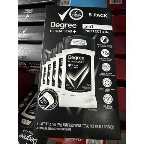 Lăn sáp khử mùi Degree Men Motionsense Ultra Clear Black White 231347