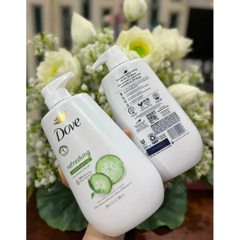 Sữa tắm Dove dưỡng ẩm da hương dưa leo 905ml - Mỹ