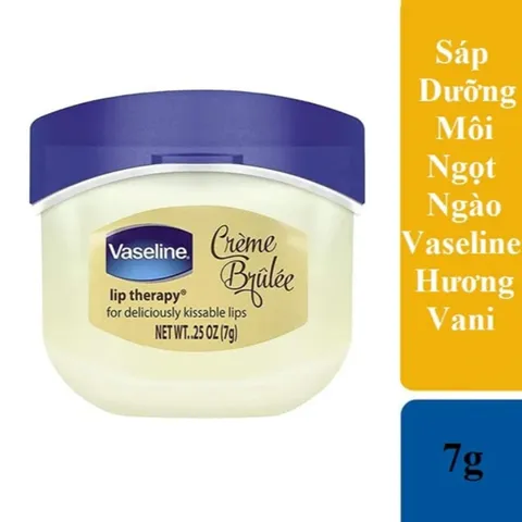 Sáp Dưỡng Môi Vaseline Creme Brulee Hương Vani Ngọt Ngào 7Gr