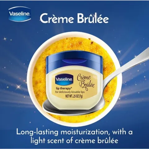Sáp Dưỡng Môi Vaseline Creme Brulee Hương Vani Ngọt Ngào 7Gr