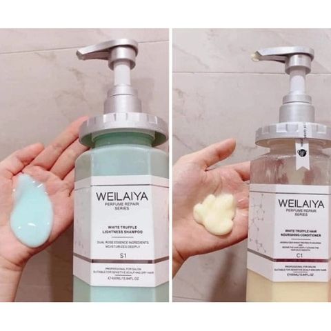 Combo Dầu Gội - Xả Phục Hồi Đa Tầng Nấm Truffle Weilaiya - 450ml