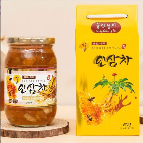Sâm Mật Ong - Trà Nhân Sâm Mật Ong 580G Tăng Cường Sức Đề Kháng & Làm Đẹp Từ Thiên Nhiên, Thức Uống Bổ Dưỡng Hàng Ngày