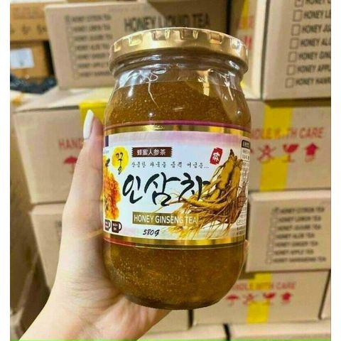 Sâm Mật Ong - Trà Nhân Sâm Mật Ong 580G Tăng Cường Sức Đề Kháng & Làm Đẹp Từ Thiên Nhiên, Thức Uống Bổ Dưỡng Hàng Ngày